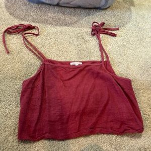 Cropped “going out” tank top